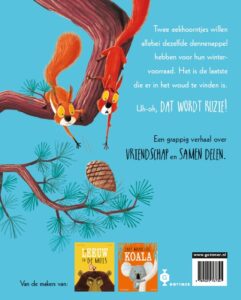 Twee vechtende eekhoorntjes - Afbeelding 2