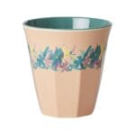 Rice beker medium - Hilma flower print - melamine
