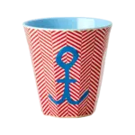 Rice beker medium - Anchor print - melamine