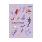 Rice - stickers om je broodtrommel te versieren - zeemeerminnen - lila