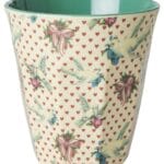 Rice - medium - melamine - kerst/duiven - creme