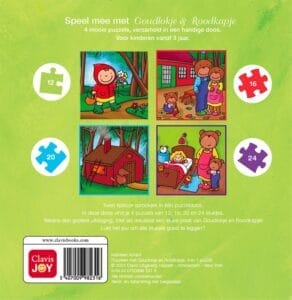 Puzzelen met Goudlokje en Roodkapje. 4-in-1-puzzel - Afbeelding 2
