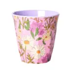 Rice - Middelgroot Beker - Zacht roze - Daisy Dearest Print