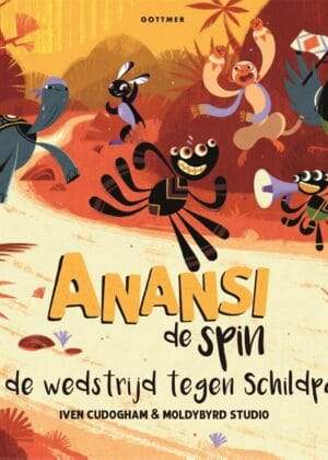 Anansi de spin en de wedstrijd tegen Schildpad