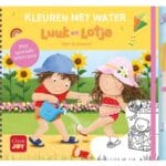 Kleuren met water. Luuk en Lotje. Het is zomer!