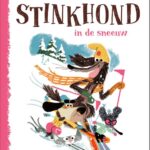 Stinkhond in de sneeuw