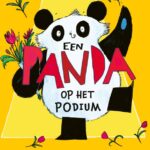 Een panda op het podium