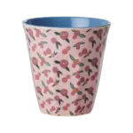 Rice -  Melamine Cup with A Rose is A Rose Print -  Medium