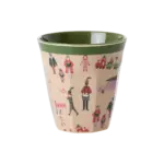Melamine Cup with Holiday Print - Medium