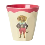 Rice -  Melamine Cup with Nathalie Lété Print -  Medium - Red Kiss