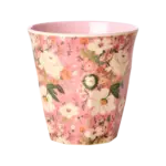 Melamine Cup with Alison Flower Print - Medium