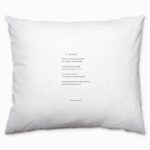 Plint kussensloop 'Een merel' Rutger Kopland