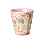 Melamine Kids Cup with Pink Fun Fair Print - Small
