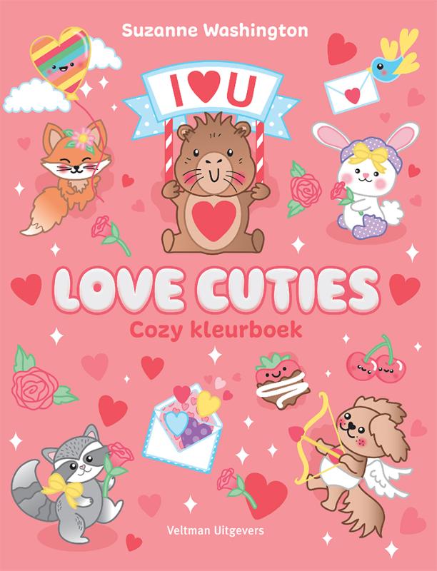 Omslag Love Cuties.indd Love Cuties - Cozy kleurboek - Afbeelding 1