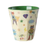 Rice - medium cup - melamine - hero print - green
