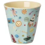 Rice - medium cup - melamine - dogs in space