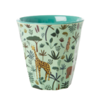 Rice - beker melamine medium - Thank you (blauw)