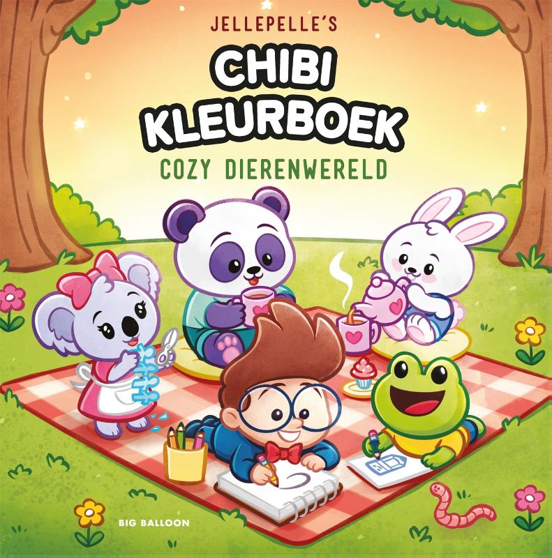 9789047883180_front-cover-standard.jpg Jellepelle's Chibi kleurboek - Afbeelding 1