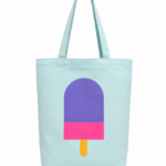 Totebag Engel. Mint sparkle